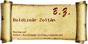 Boldizsár Zoltán névjegykártya